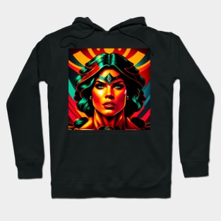 Strong Comic Girl Book Style Hoodie